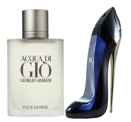 Set Promo Acqua di Gio 100ml + C Herrera Good Girl 80ml